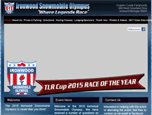 Tablet Screenshot of ironwoodsnowmobileolympus.com